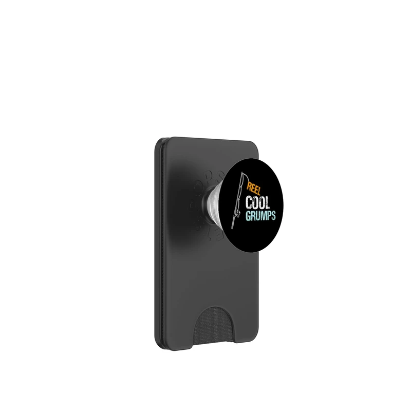 Reel Cool Grumps Fishing Grandfather Grandpa PopSockets PopWallet for MagSafe