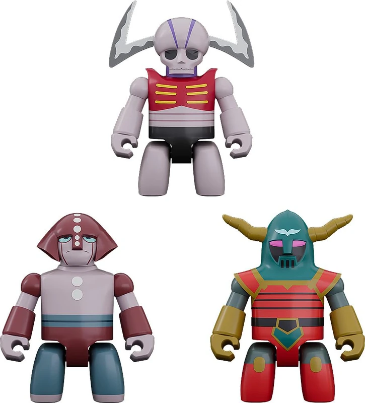 Mazinger Z Brickroid Action Figure Mechanical Beasts Set 1 5 cm
