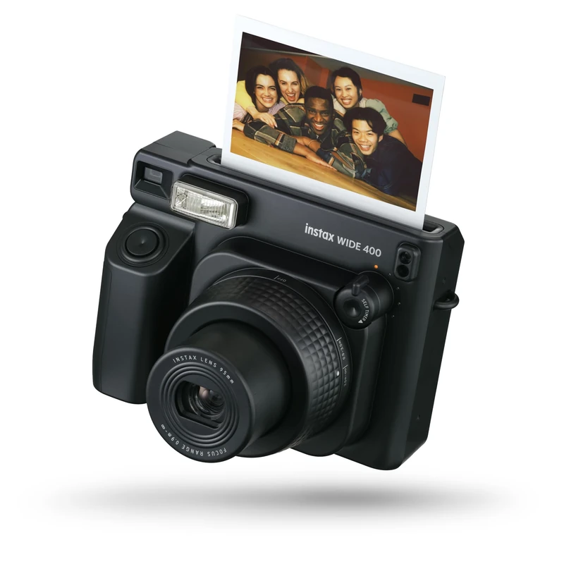 instax WIDE 400 instant film camera, Automatic exposure and flash control, uses our largest film format which is sold separately. Item colour midnight black