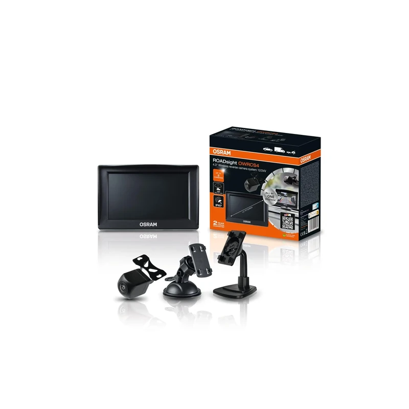 OSRAM ROADsight Wireless Reversing Camera System, OWRCS4, 4.3”digital monitor, 110º FOV
