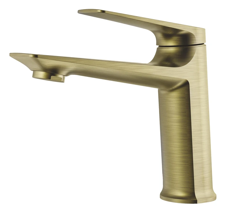 ONDÉE - Ariane Washbasin tap - Size S - Sleek Design - Ergonomic Metal Handle - 30 mm Ceramic Cartridge - Flow Rate: 5 l/min - Copper - Modern Design - Orange/Copper Finish