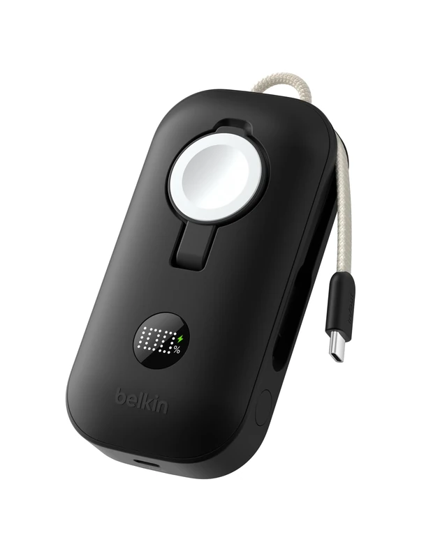 Belkin BoostCharge Pro 2-in-1 USB C to USB C Charger Cable 140W, Braided Dual Charging Cable - Fast-Charging Combo Cord with Smart Power Sharing for MacBook, iPhone, iPad, Samsung, Pixel, etc - Black