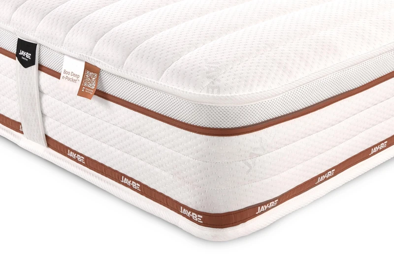 JAY-BE Ryze 800 Pocket Sprung Mattress, 23cm Deep, Medium Firm, Posture Support, Reduced Motion Transfer, Breathable, Odourless Materials, Moisture-Wicking, 4ft Small Double (190 x 120 x 23cm)