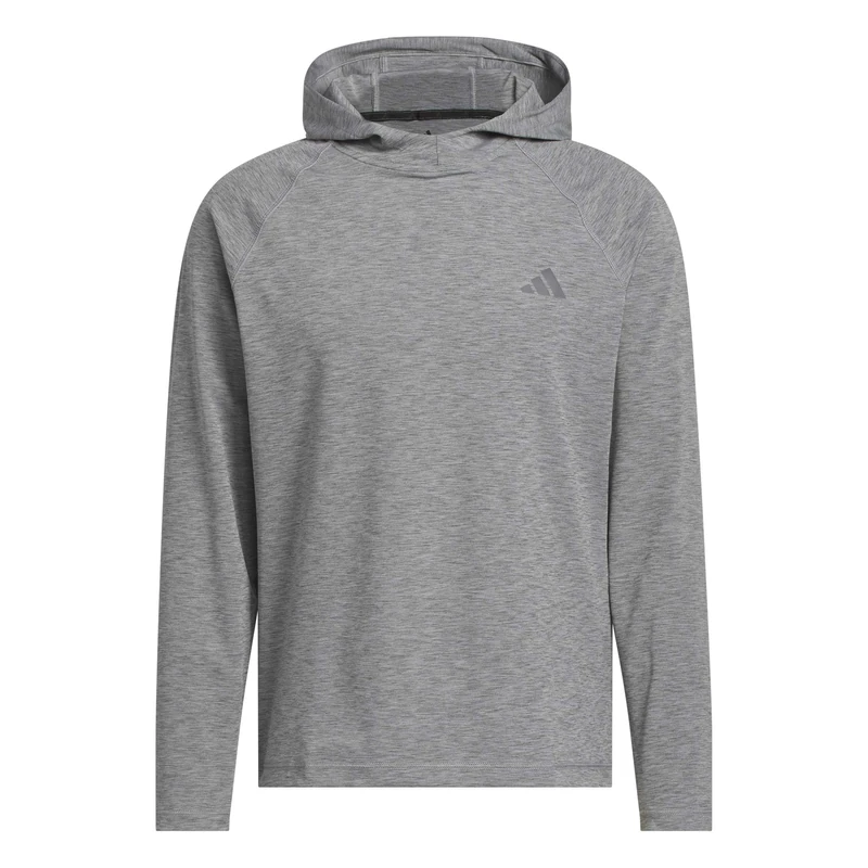 adidas Men's Ultimate365 Heather Hoodie Sweatshirt, black melange, 3XL - Image 1