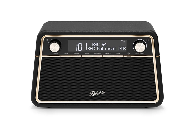 Roberts Revival REVA FM/DAB/DAB+ Statement Radio with Bluetooth, Black