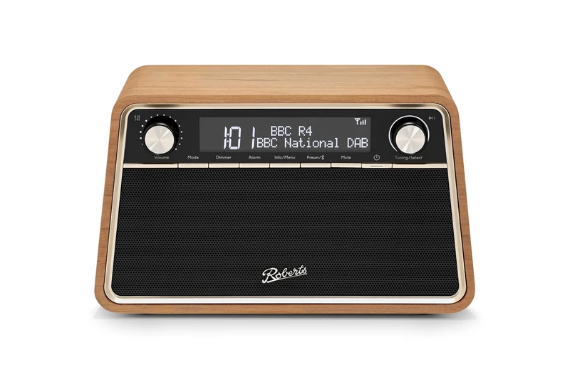 Roberts Revival REVA FM/DAB/DAB+ Statement Radio with Bluetooth, Cherry
