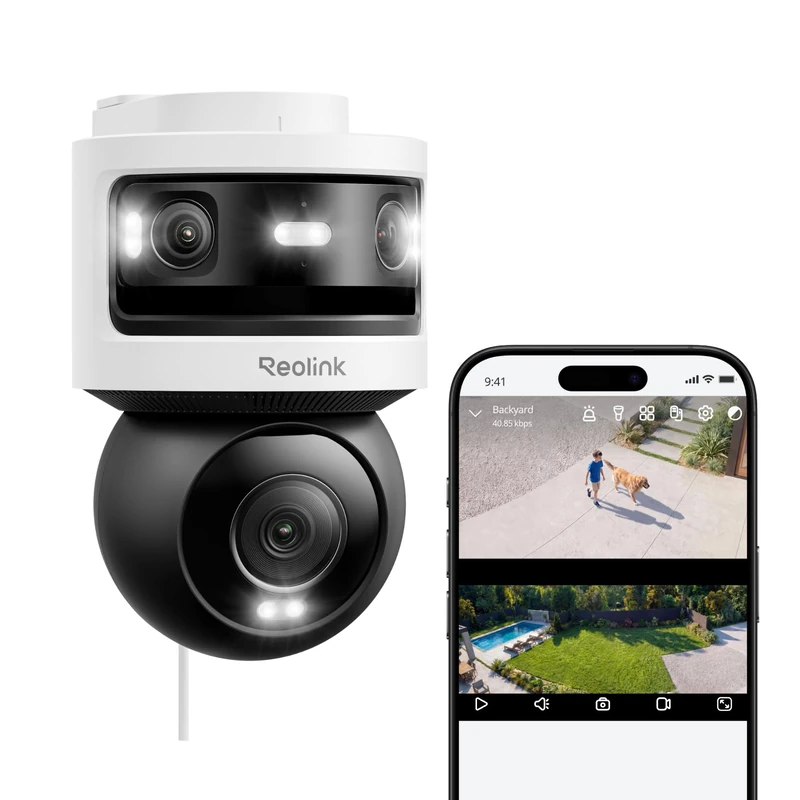 Reolink OMVI 3i WiFi, 10MP+8MP Triple-Lens Panoramic PT Security Camera