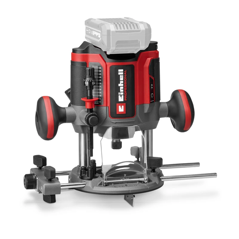 Einhell Professional Cordless Router 18V Power X-Change, Stroke Height 55mm, Brushless Motor, Includes Parallel Guide and Tools, Without Battery TP-RO 18/55 Li BL - Solo
