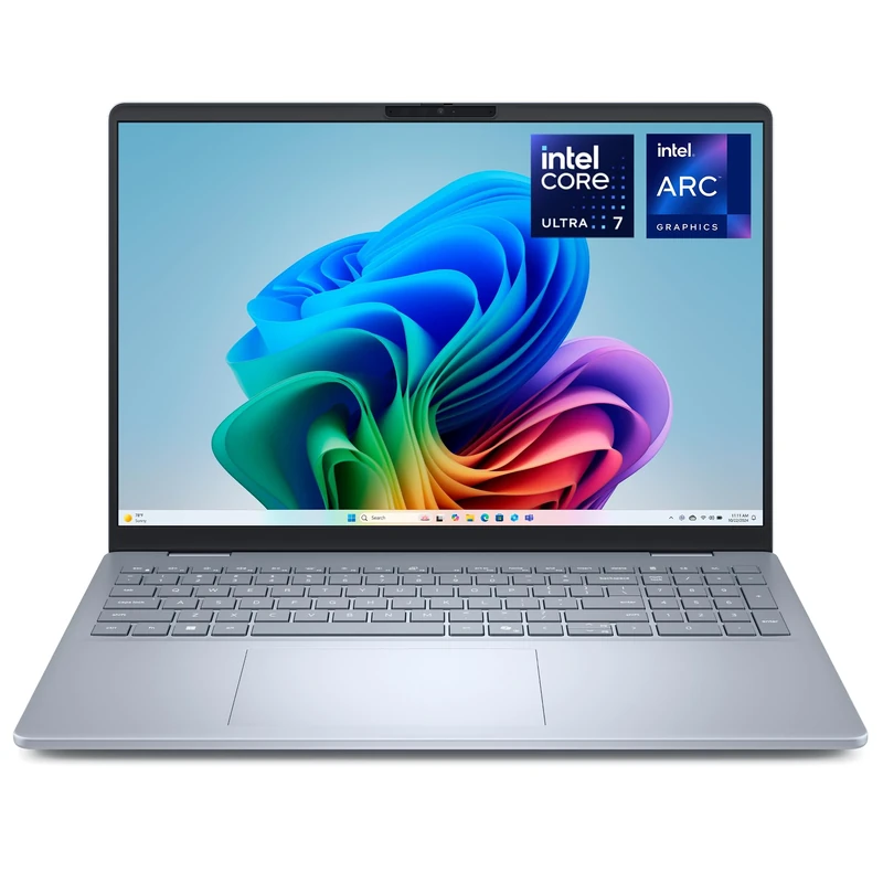 Dell 16 Plus DB16250 Laptop Copilot+ PC, 16'' 2.5K Display, Intel Core Ultra 7 256V, Intel Arc, 16 GB LPDDR5X RAM, 512 GB SSD, Windows 11 Home, UK QWERTY Backlit Keyboard, Ice Blue