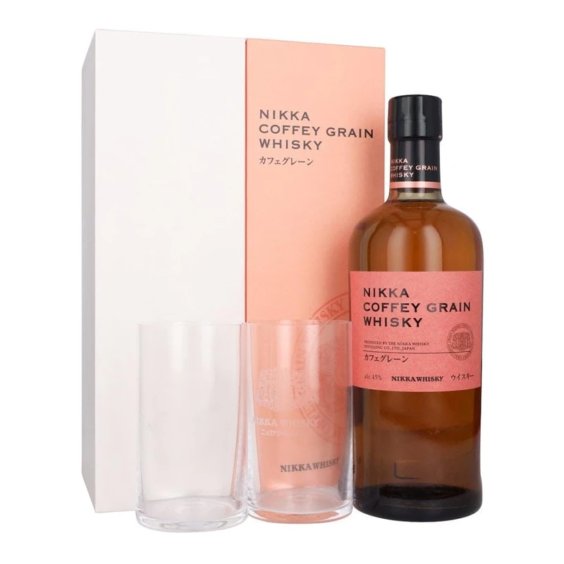 Nikka Coffey Grain 2 Glass Gift Set / 45% / 70cl