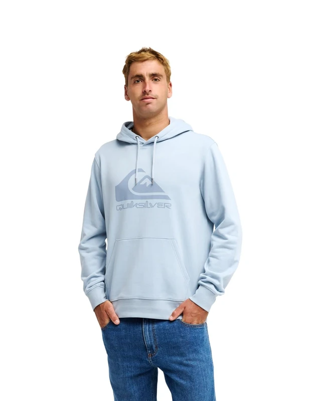 Quiksilver Hoodie COMP LOGO HOODIE Mens Blue