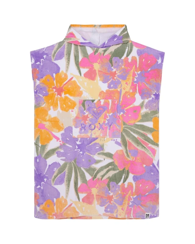 Roxy Poncho Towel STAY MAGICAL PRINTED Womens White - Image 1