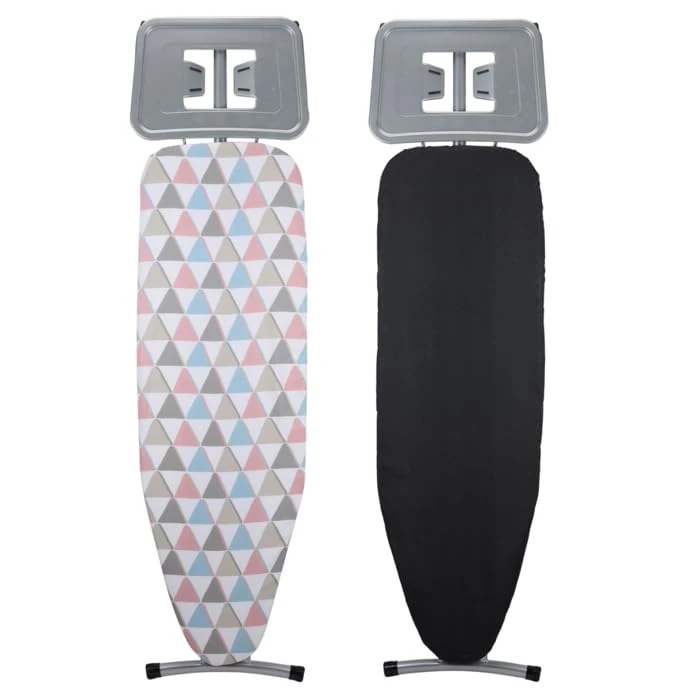 Alpina Ironing Board XL 161 x 96 cm - Includes Ironing Board Cover - Height Adjustable 80-96 cm - With Non-Slip Feet - Fits Various Irons - Random Colour/Design Ironing Board Cover - Image 1