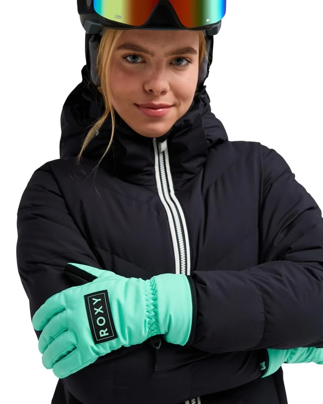 Roxy Technical Snow Gloves FRESHFIELD GLOVES Womens Green