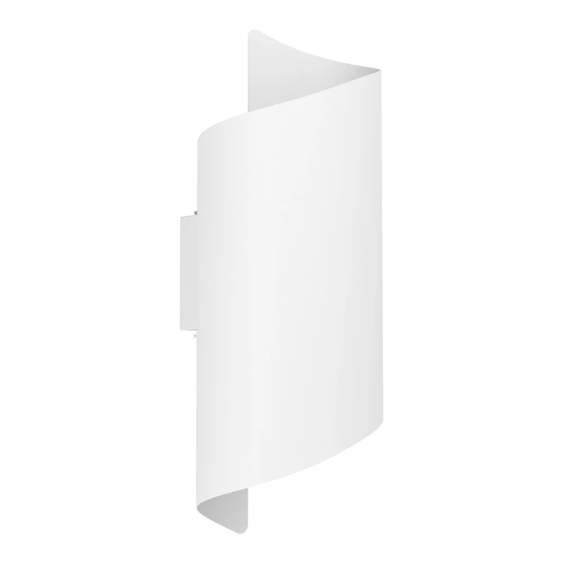 Eglo LED Wall Light Outdoor Montarello, Mounted Exterior Lamp with Dip Switch, Metal White, Warm Neutral Cool IP44