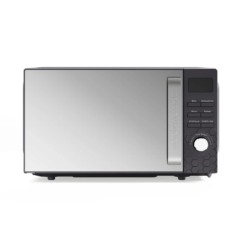 Morphy Richards Cassini Digital Glass Microwave, 20L Capacity, 6 Power Levels Including Defrost, 95 Minute Timer fo Cooking, 24.5cm Glass Turntable, Easy Clean, 800W, Moonless Night, 511420