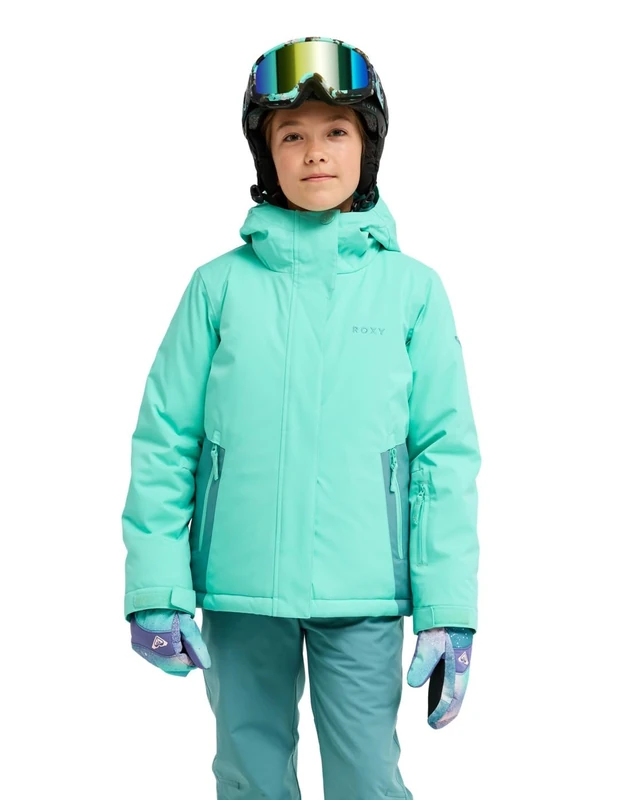 Roxy Snow Jacket SNOWFLARE Girl JK Girls Green