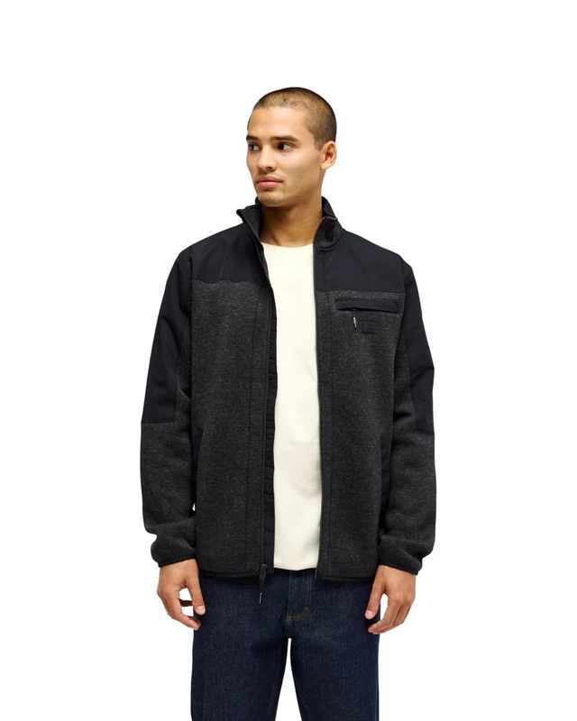 Quiksilver Keller Outdoor - Full Zip Fleece - Men - Black