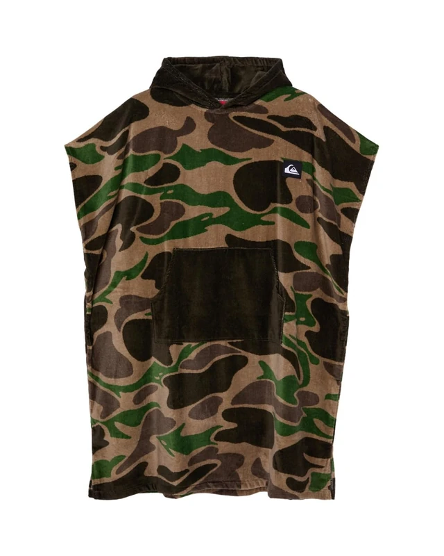 Quiksilver Surf Poncho HOODY TOWEL Mens Brown