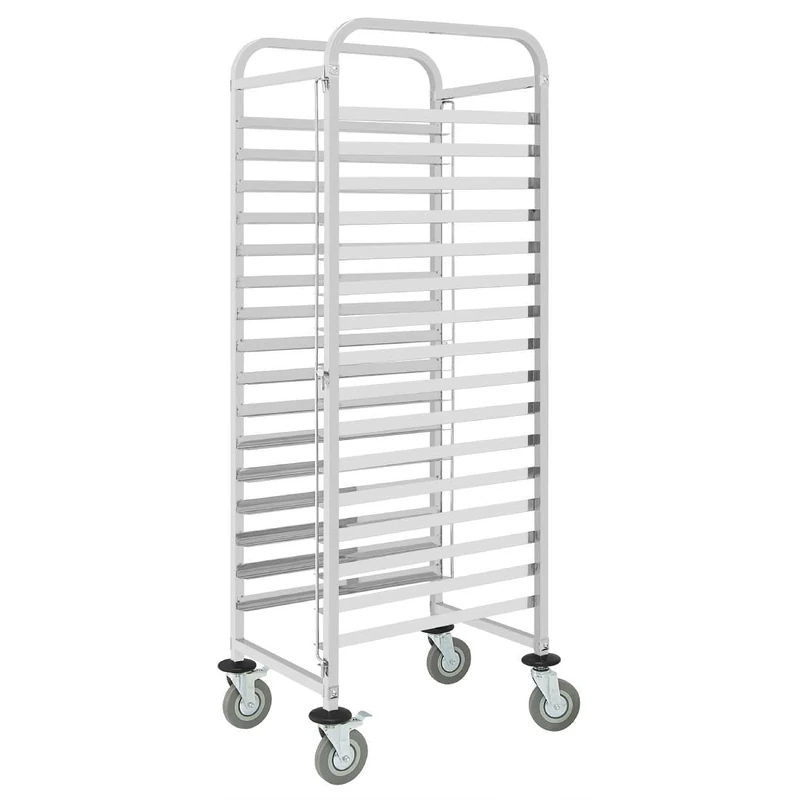 Vogue Commercial Bakery Racking Trolley - Fits 16 Patisserie Trays, Bun Pan Rack for Professional Kitchens, Catering, Hotels JB375