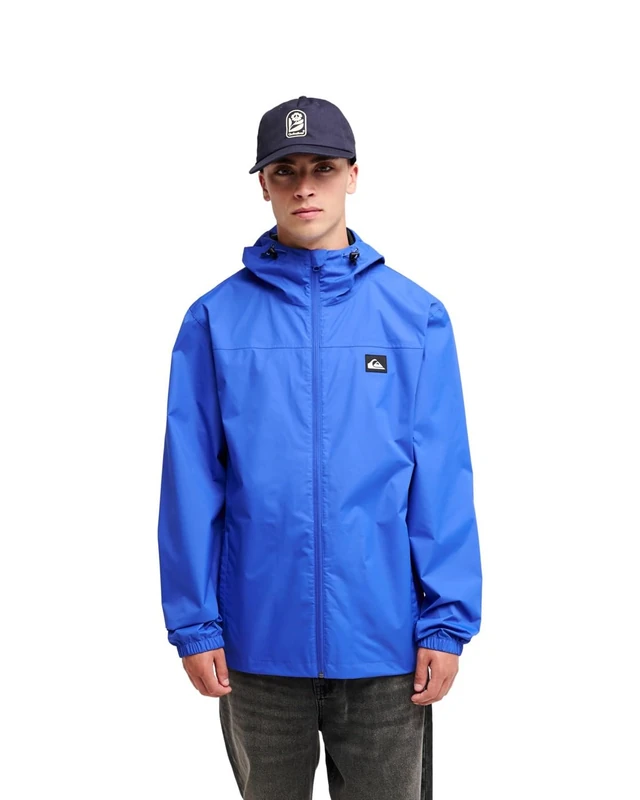 Quiksilver Overcast 3K Tape - Hooded Waterproof Jacket - Men - Blue