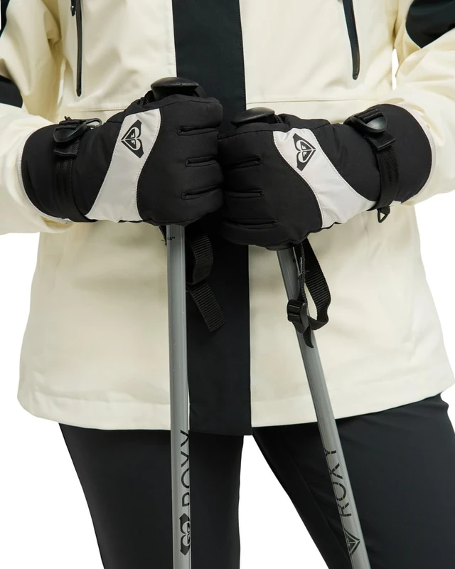 Roxy Technical Snow Gloves ROXY JETTY SOLID GLOVES Womens Grey