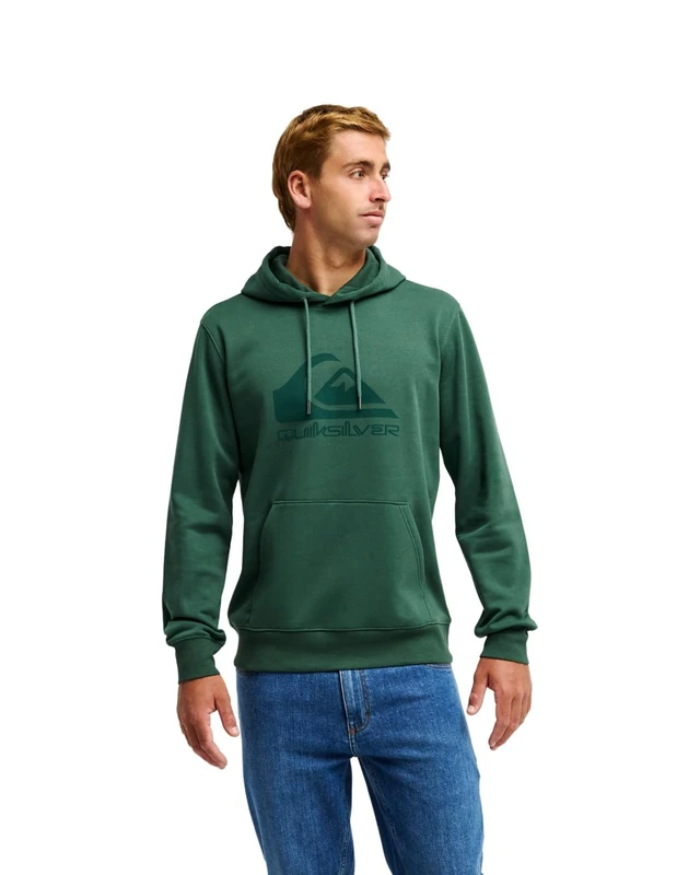 Quiksilver Hoodie COMP LOGO HOODIE Mens Green