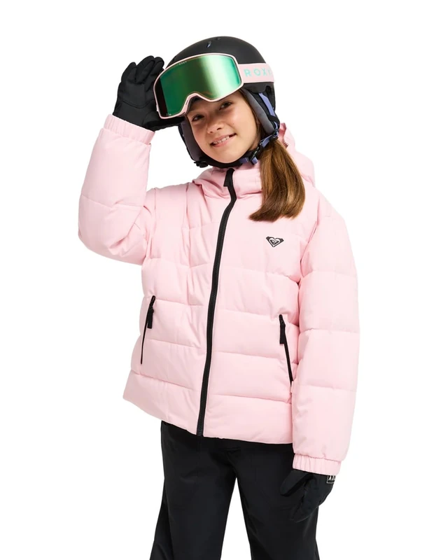 Roxy Technical Snow Jacket SNOWYHILL Puffy Girl JK Girls Pink