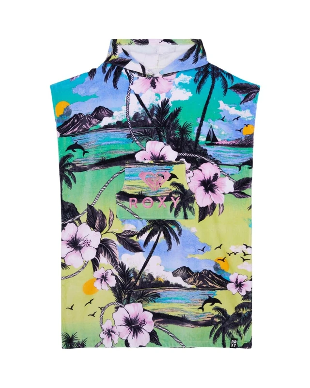Roxy Poncho Towel STAY MAGICAL PRINTED Womens Green - Image 1