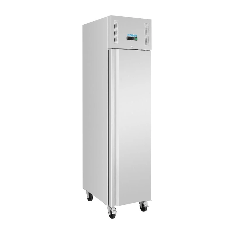 Polar G-Series Single Door Slimline GN Cabinet Freezer - Energy Rating D, Stainless Steel, 3 Shelves, Automatic Defrost UA114