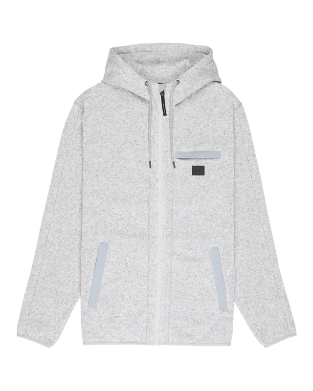 Quiksilver Zip-Up Technical Fleece KELLER OUTDOOR Mens Grey - Image 1