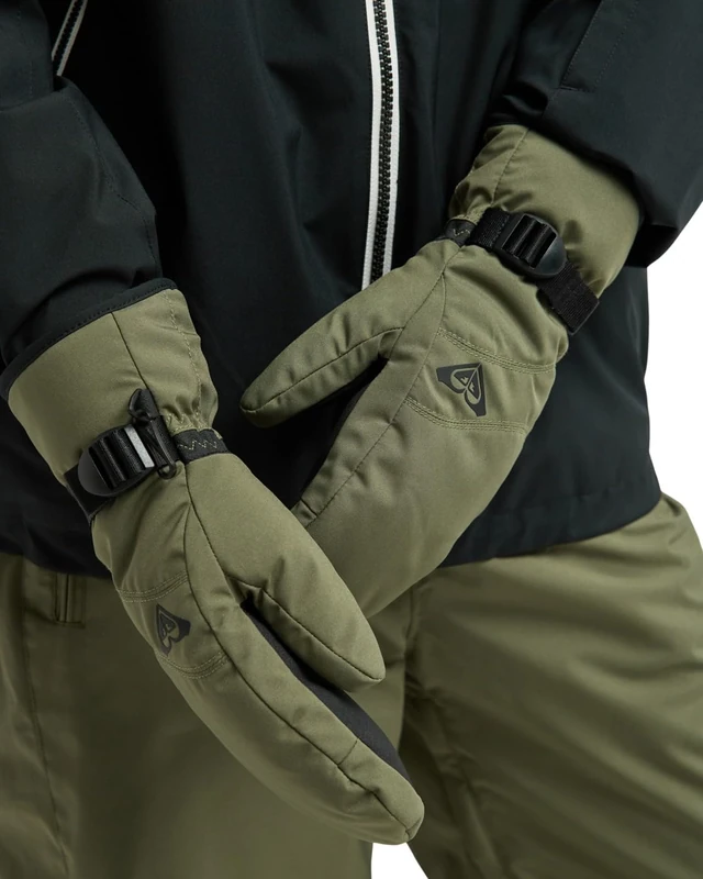 Roxy Technical Snow Mittens ROXY JETTY SOLID MITT Womens Green