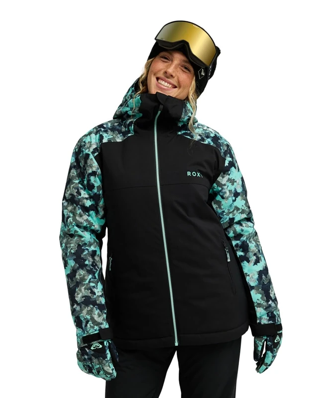 Roxy Astral Peak 10K - Technical Snow Jacket - Women - Green