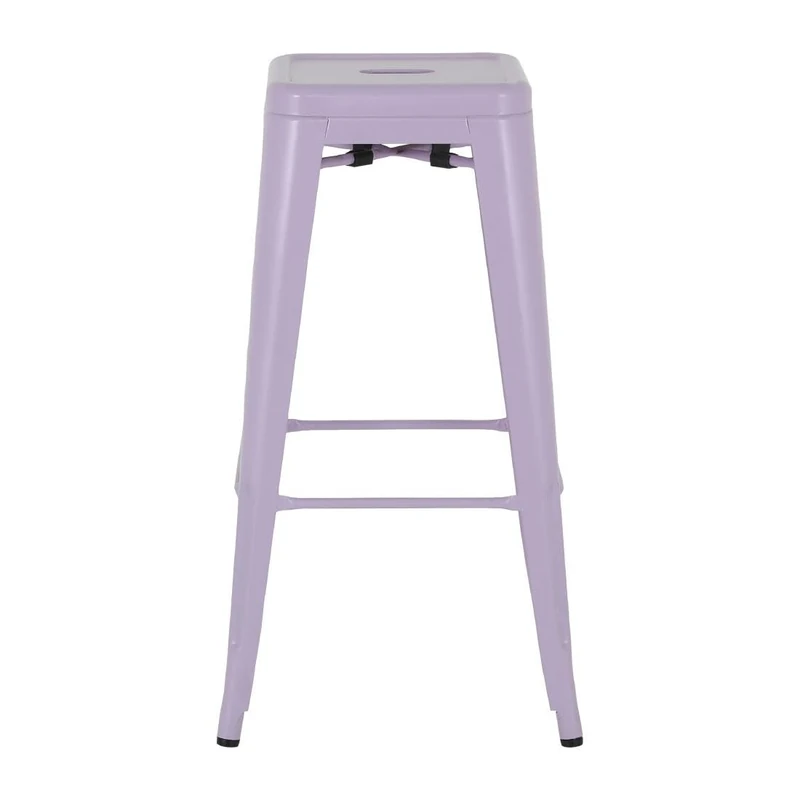 Bolero Bistro Metal High Stools, Lilac Pop (Pack of 4)