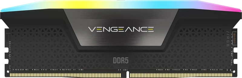 CORSAIR VENGEANCE RGB DDR5 8GB (1x8GB) 5200MHz CL40-40-40-77 1.25V Intel XMP 3.0 Computer Desktop Memory – Black