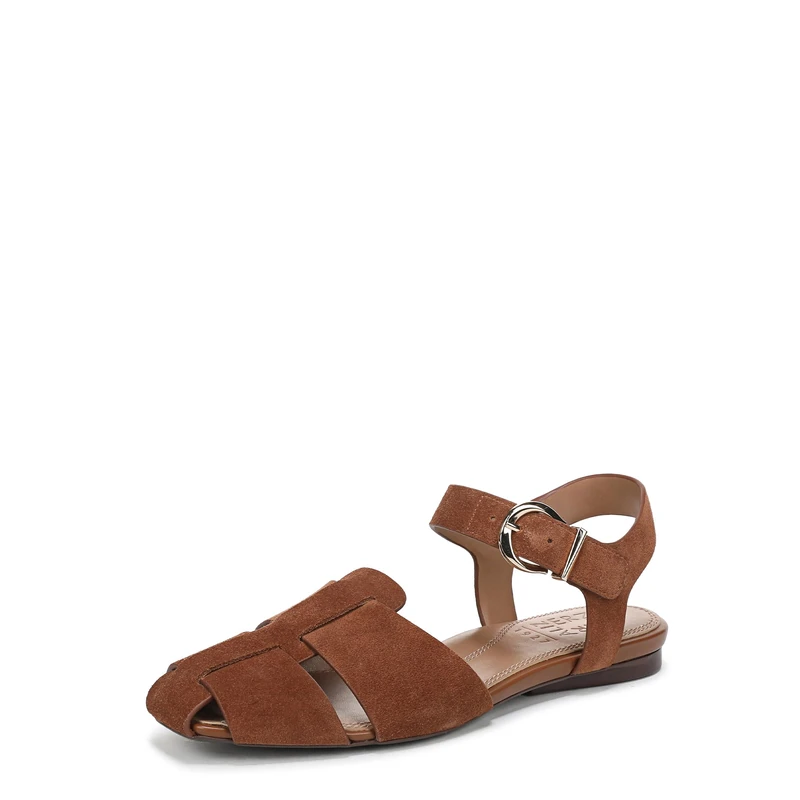 Naturalizer Women's Cleo Flat Sandals, Walnut Brown, Medium Fit, UK 3