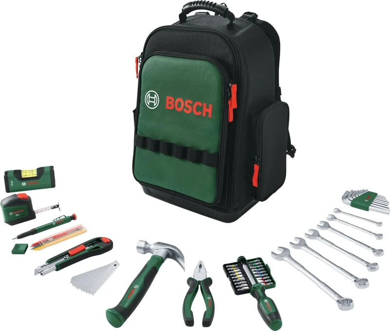 Bosch Tool Backpack Set 60-Piece (Accessory Hand Tool)