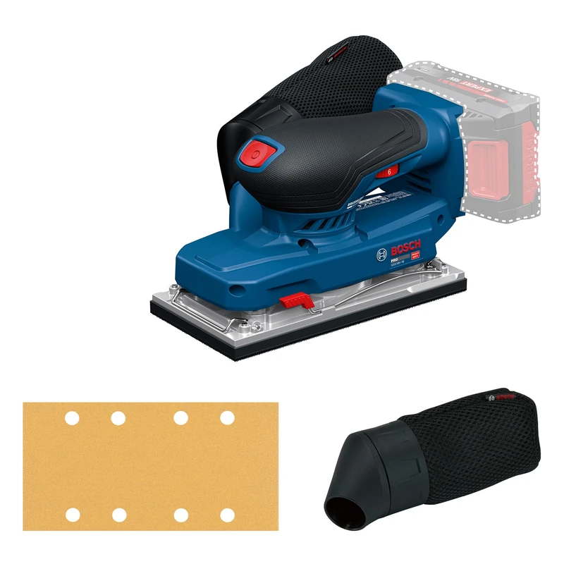 Bosch PRO 18V System Cordless Orbital Sander GSS18V-18 (incl. dust Bag, Sanding Sheet)