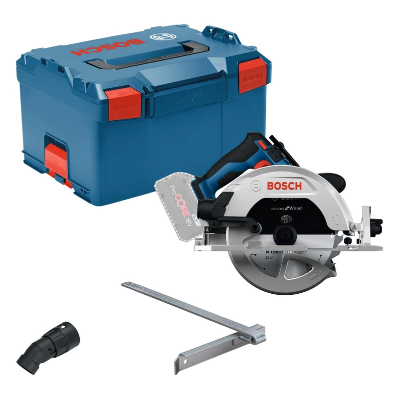 Bosch PRO 18V System Cordless Circular Saw GKS18V-68-2 (incl. Miter Fence, Saw Blade, L_BOXX 238)