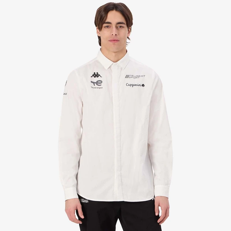 Kappa ANLEY Peugeot Sport Shirts | Sport Style Design Colours | Blanc 2XL