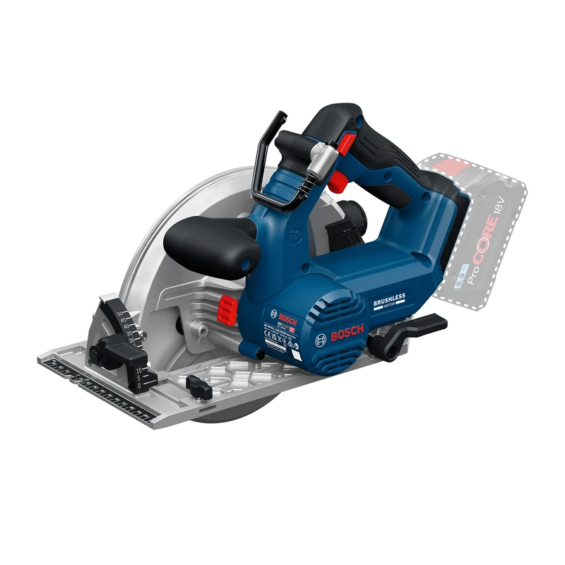 Bosch PRO 18V System Cordless Circular Saw GKS18V-68-2 (incl. Miter Fence, Saw Blade)