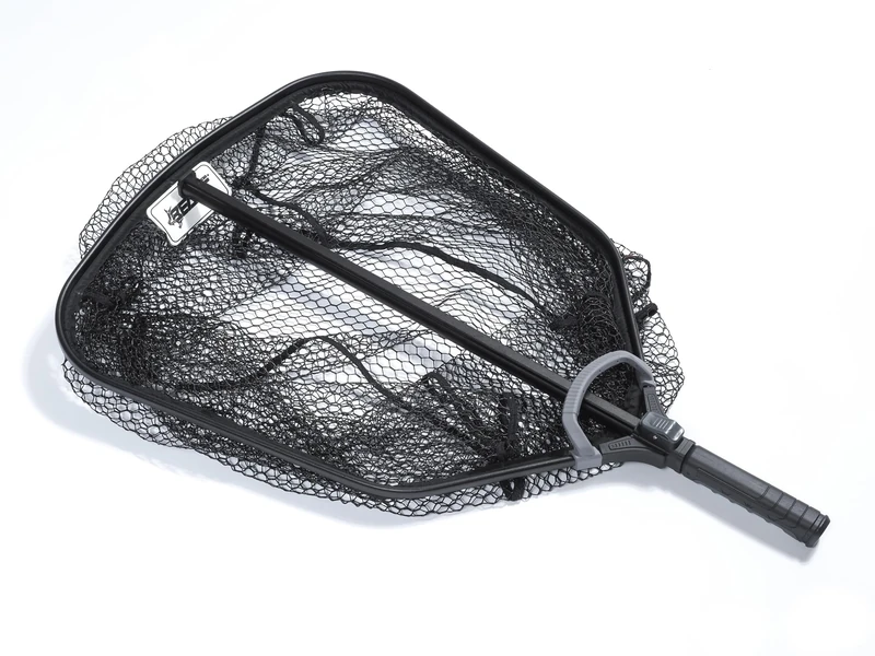 Abu Garcia Beast Gen2 Landing Net | Heavy Duty Pike Predator Fishing Net | Extra Strong Rubber Coated Mesh | Reinforced Handle | Improved Spreader Block | Professional Angler Landing Net | 90x80cm