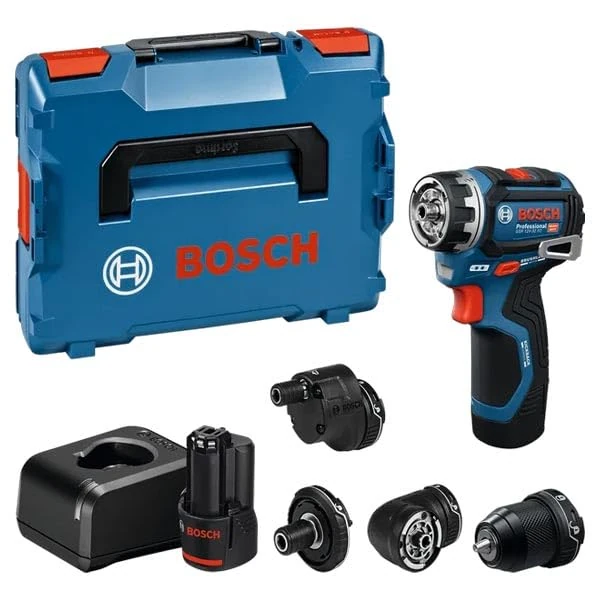 Bosch PRO 18V System Cordless Drill GSR12V-32FC (with 2.0 Ah, GAL 12V-20, GFA 12-M, GFA 12-X, GFA 12-E, GFA 12-W, L-BOXX)
