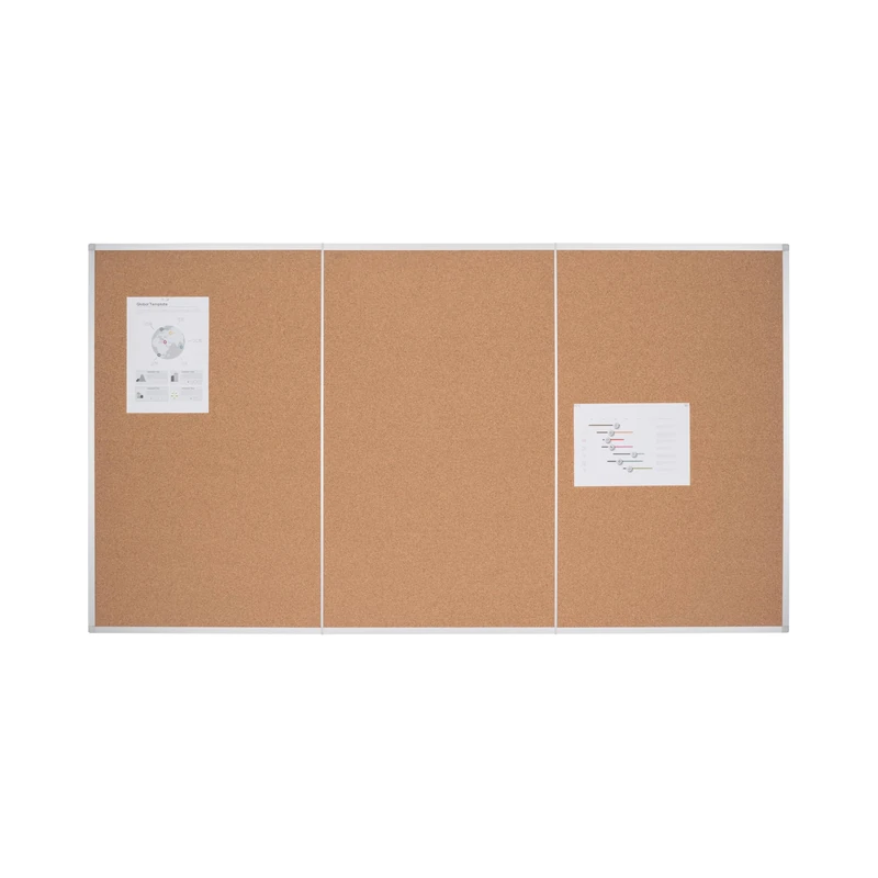 Bi-Office Outsize Cork Board, 180 x 100 cm, Cork Surface, Aluminium Frame