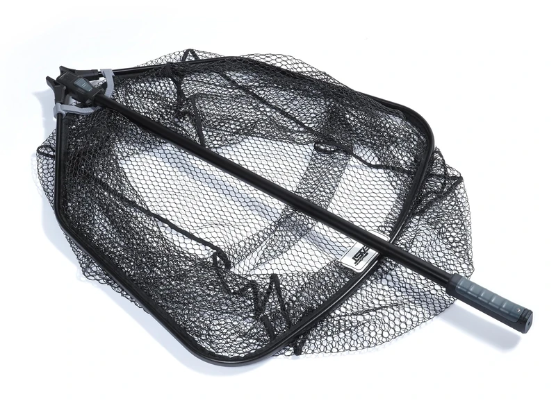 Abu Garcia Beast Gen2 Monster Landing Net | Heavy Duty Pike Predator Fishing Net | Extra Strong Rubber Coated Mesh | Reinforced Handle | Slide-In Compact Design | Pro Angler Net | 90x80 cm