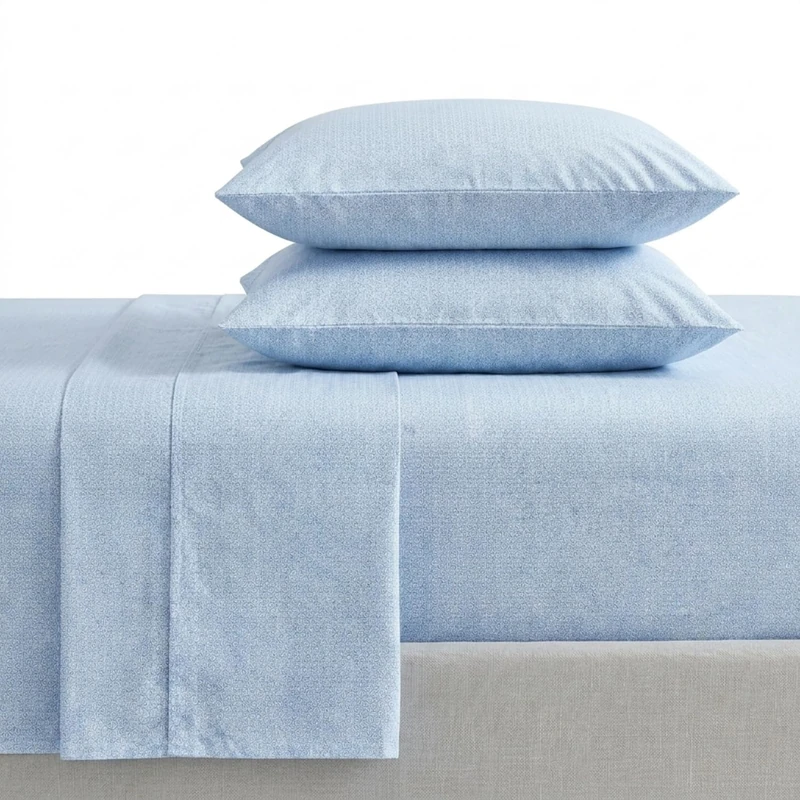 Nautica - Twin XL Size Sheets Set, Crisp & Tailored Floral Bedding with a Smooth Cotton Percale, Bed Sheets with Matching Pillowcase & Fitted Sheet (Geo Floral Blue)