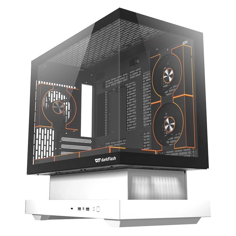 Darkflash FLOATRON F1 Mini Tower PC Case White/Black