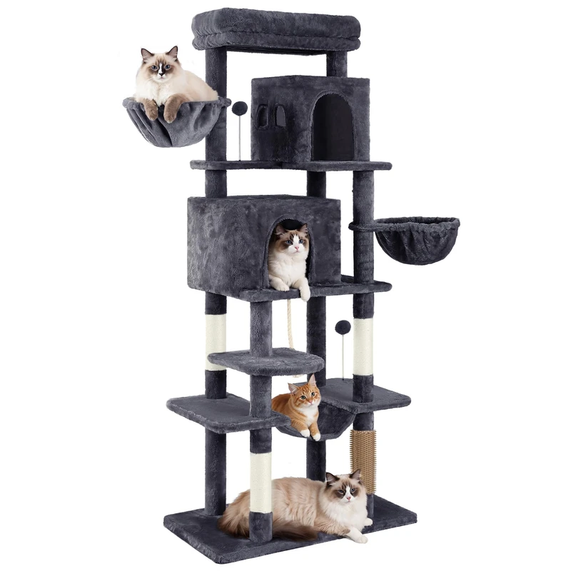 YITAHOME Large Cat Tree - 176cm XL Multi-Tier Scratching Post