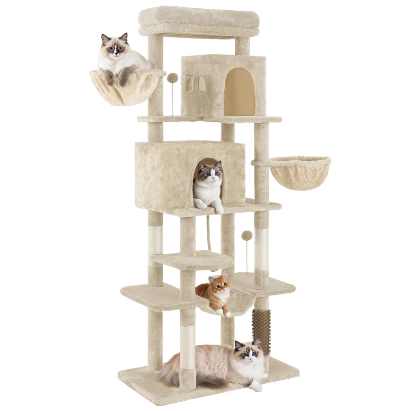 YITAHOME Large Cat Tree Tower - 176cm XL Multi-Tier Play Center