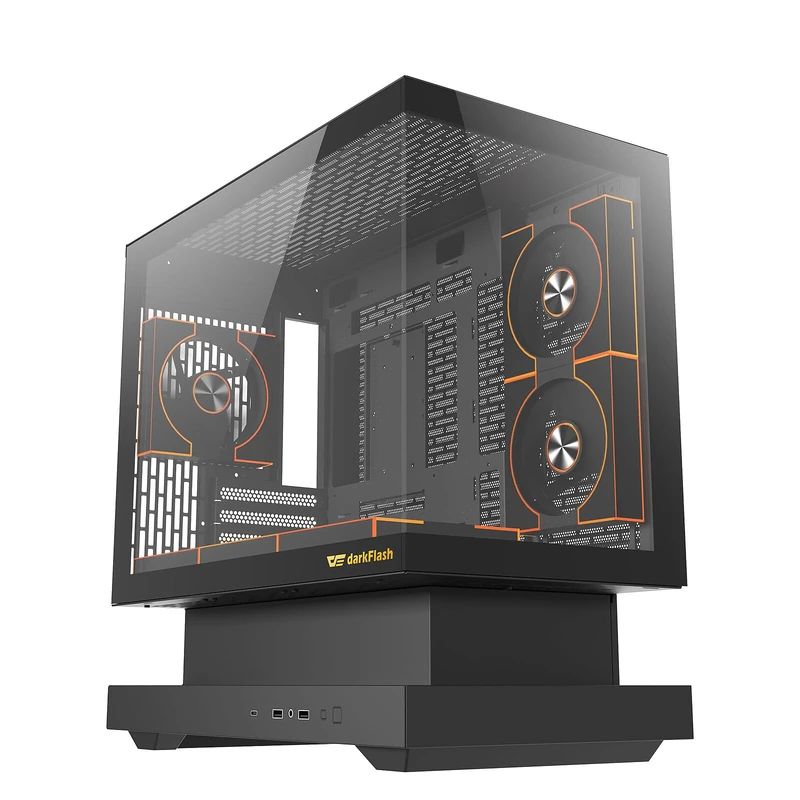 Darkflash FLOATRON F1 Mini Tower Computer Case (Black) - Image 1